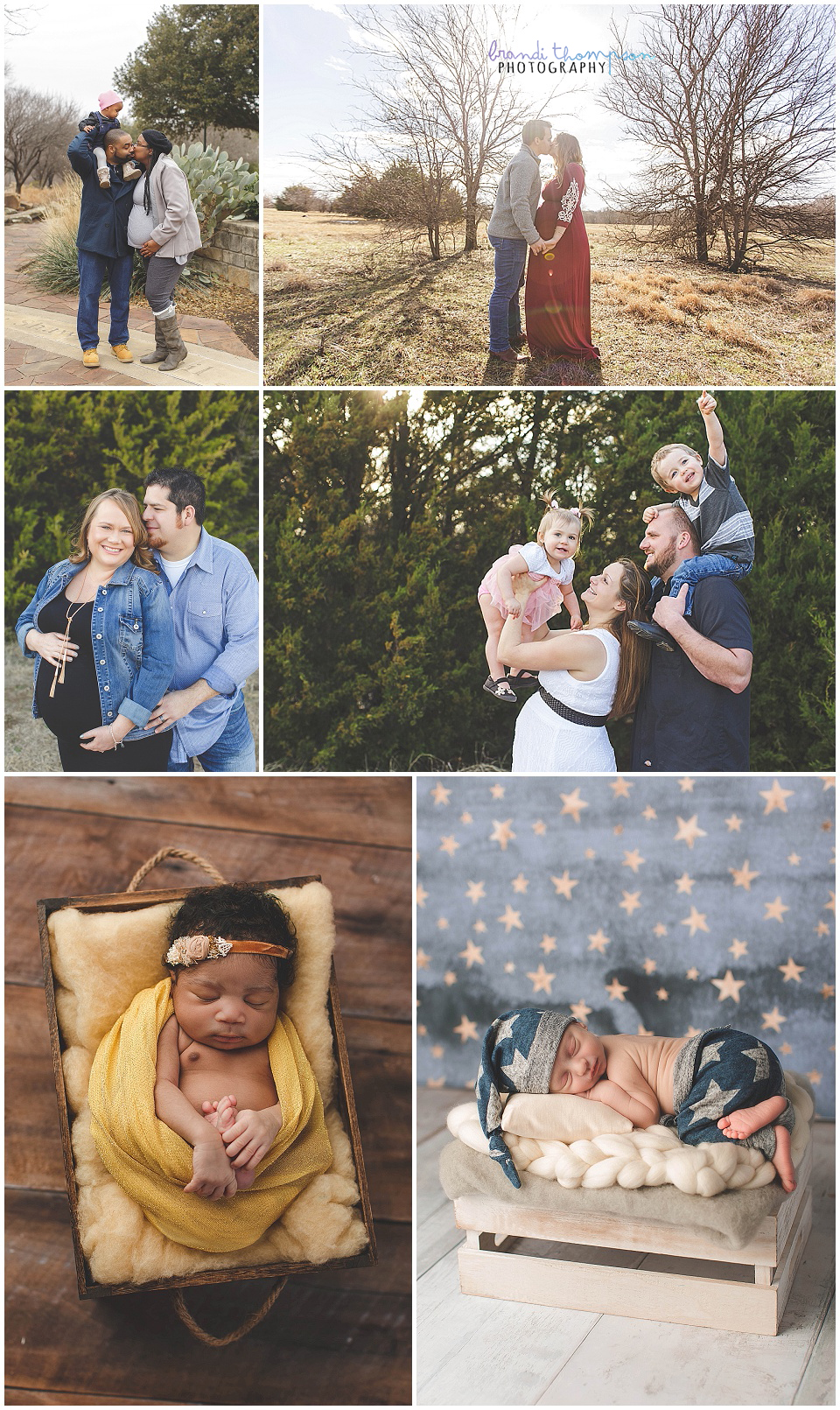 outdoor maternity images in plano, tx and newborn babies in studio
