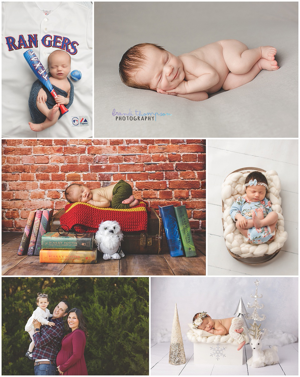 outdoor maternity images in plano, tx and newborn babies in studio
