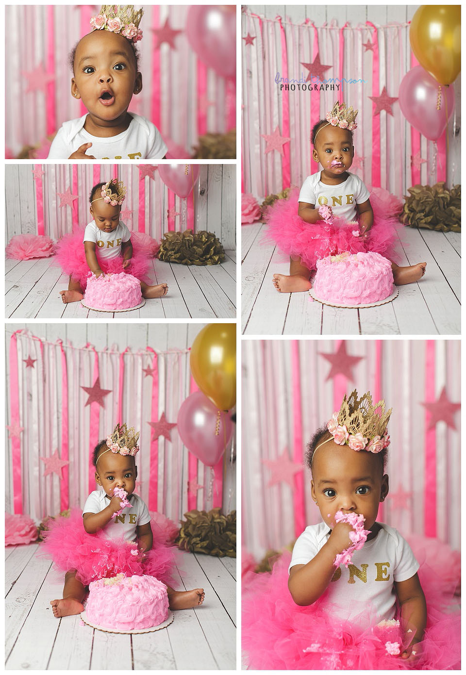 plano cake smash photographer, pink cake smash