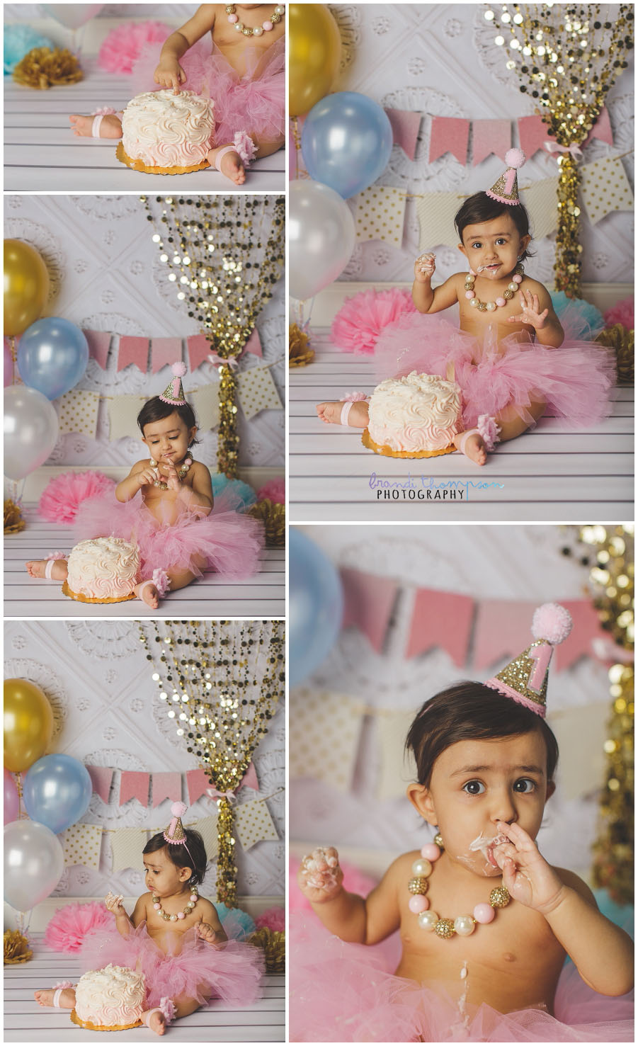 first birthday cake smash photography in plano studio