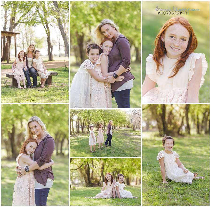 outdoor country family session in plano, tx