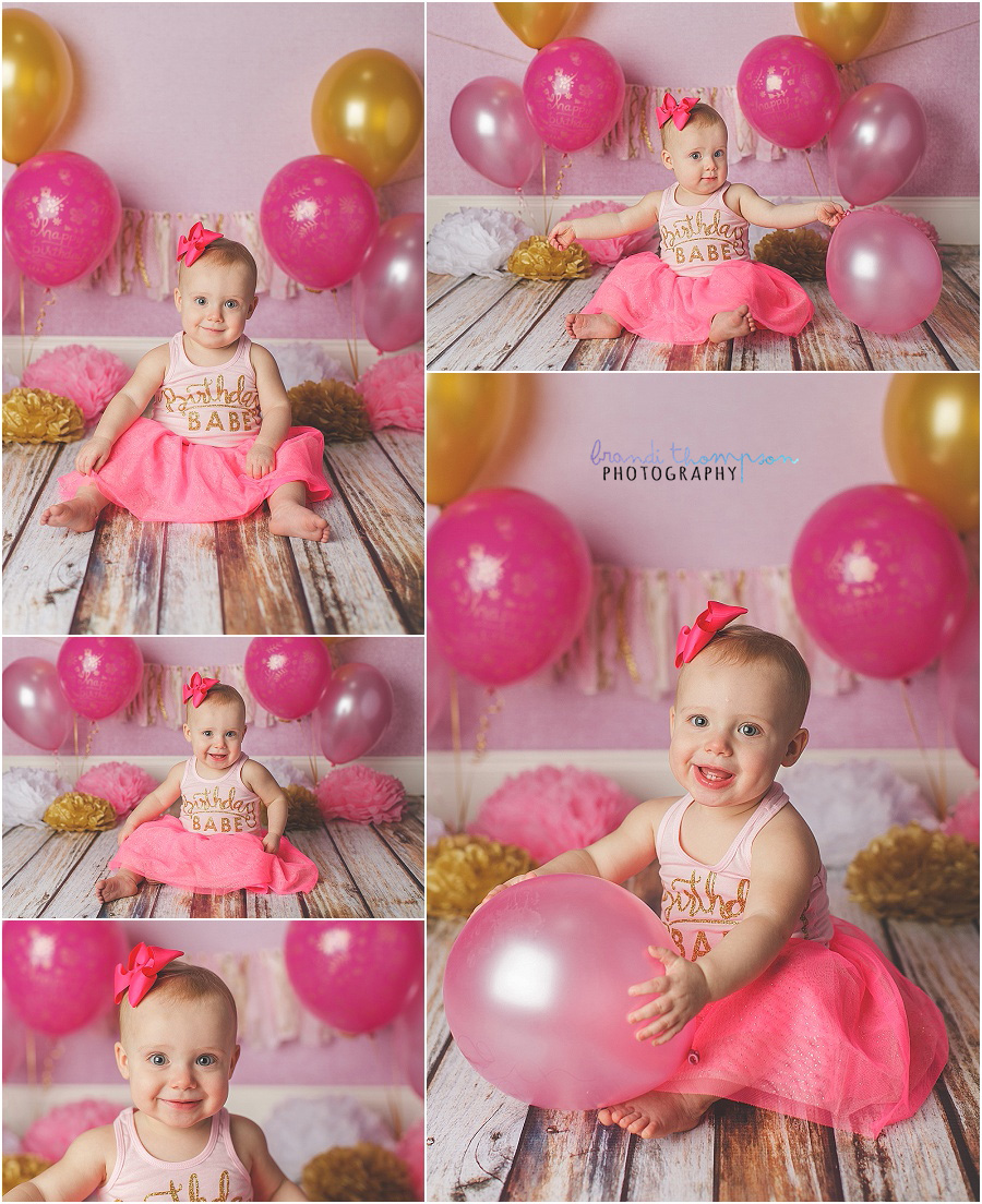 plano first birthday cake smash photography in studio