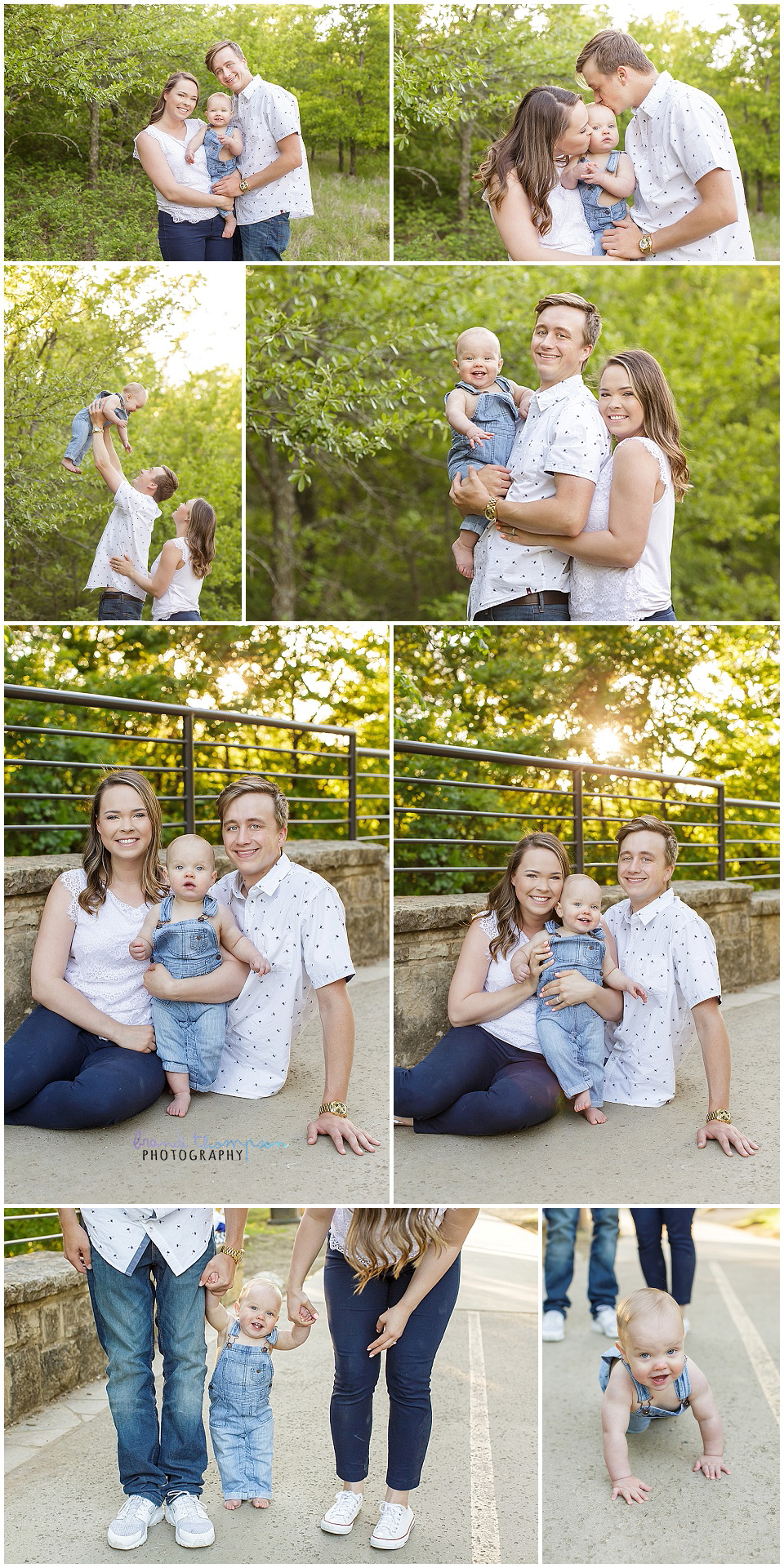 baby boy first birthday session with parent family sessions at arbor hills nature preserve in plano, tx