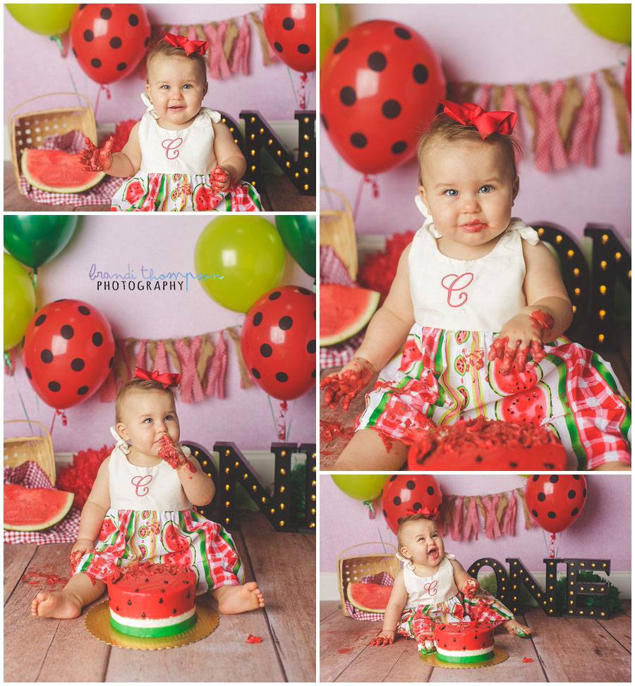 plano cake smash photographer, watermelon cake smash