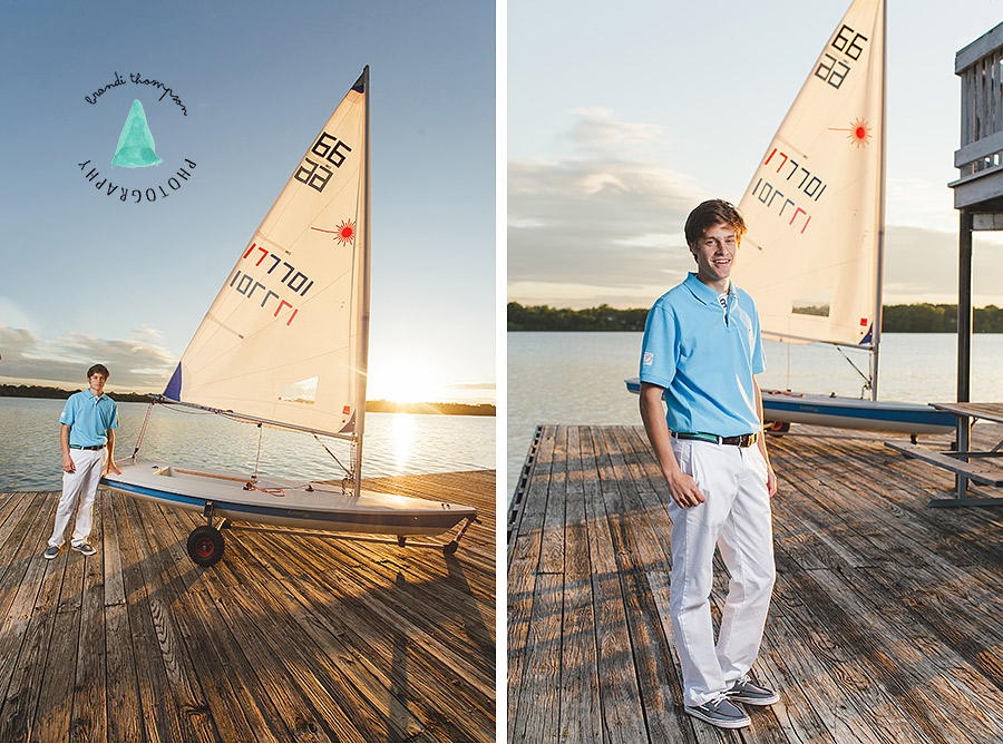 plano senior session, boat themed senior session, white rock lake senior