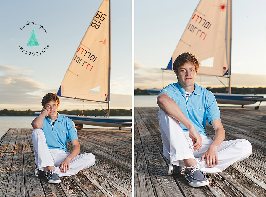 plano senior session, boat themed senior session, white rock lake senior