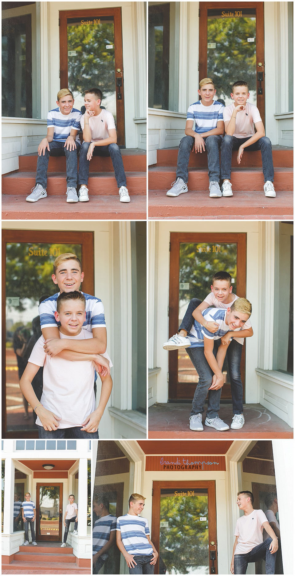 plano twin teen boy session in downtown plano