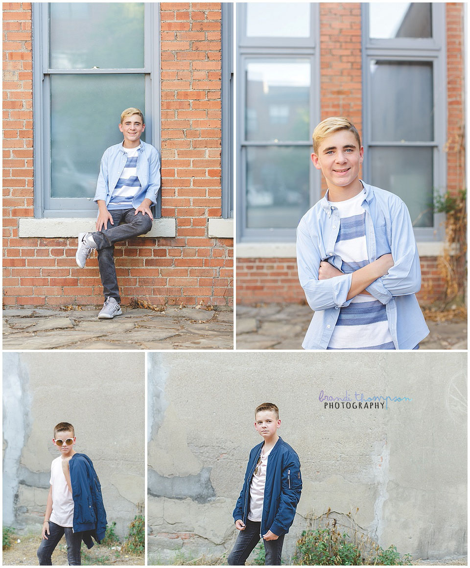 plano twin teen boy session in downtown plano