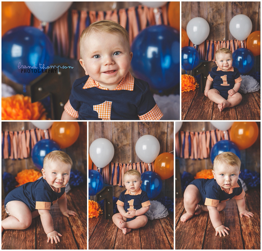 cake smash first birthday session in plano photography studio