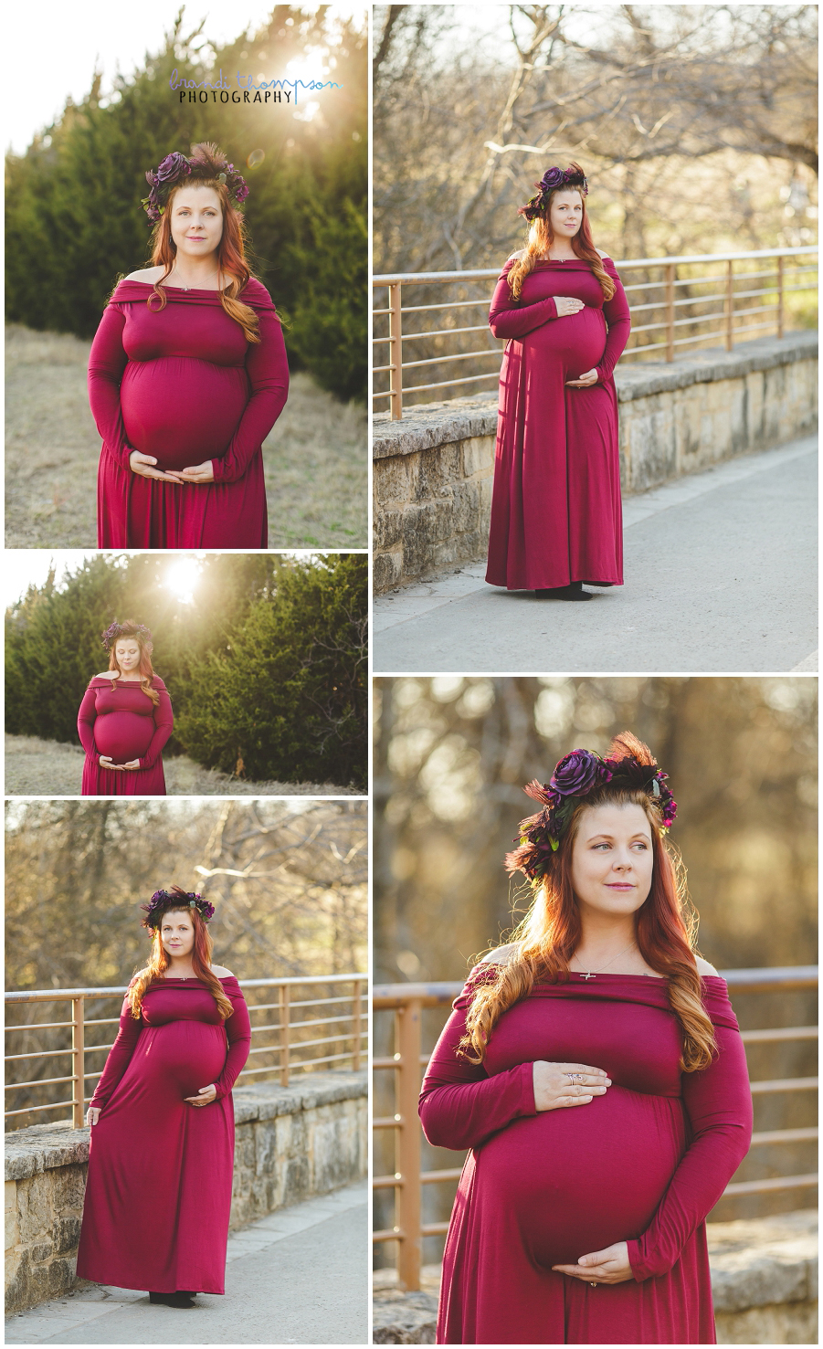 plano maternity photography at arbor hills