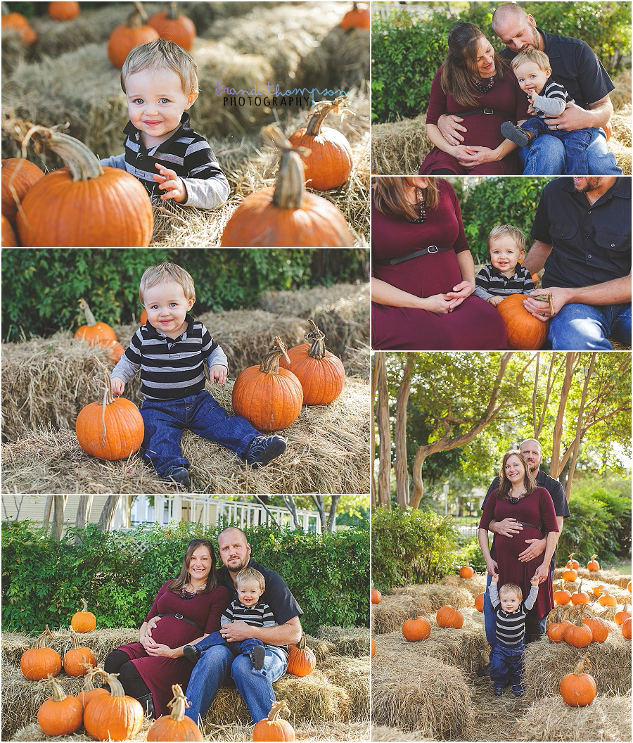 family maternity photos in mckinney, tx during the fall