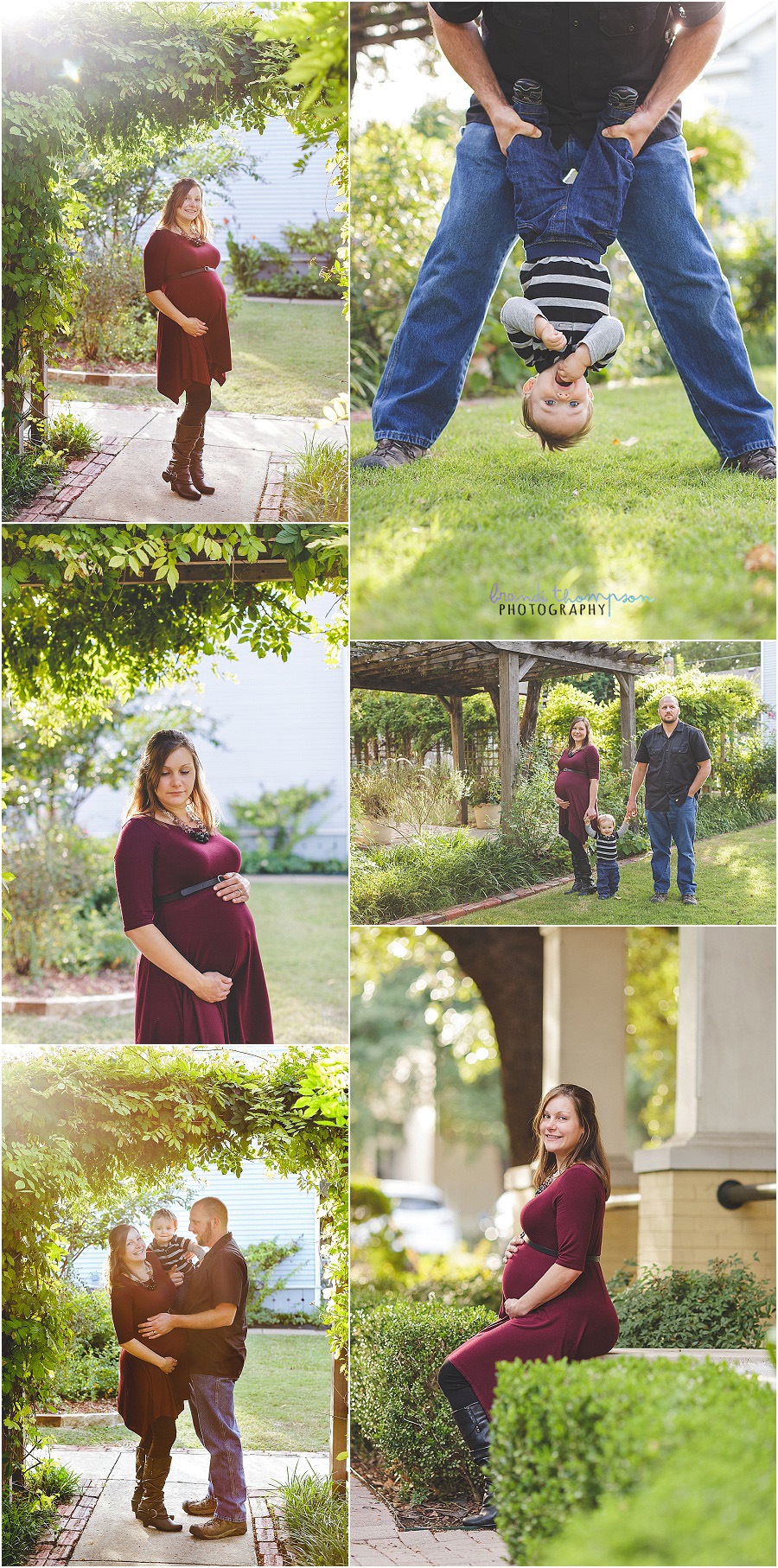 family maternity photos in mckinney, tx during the fall