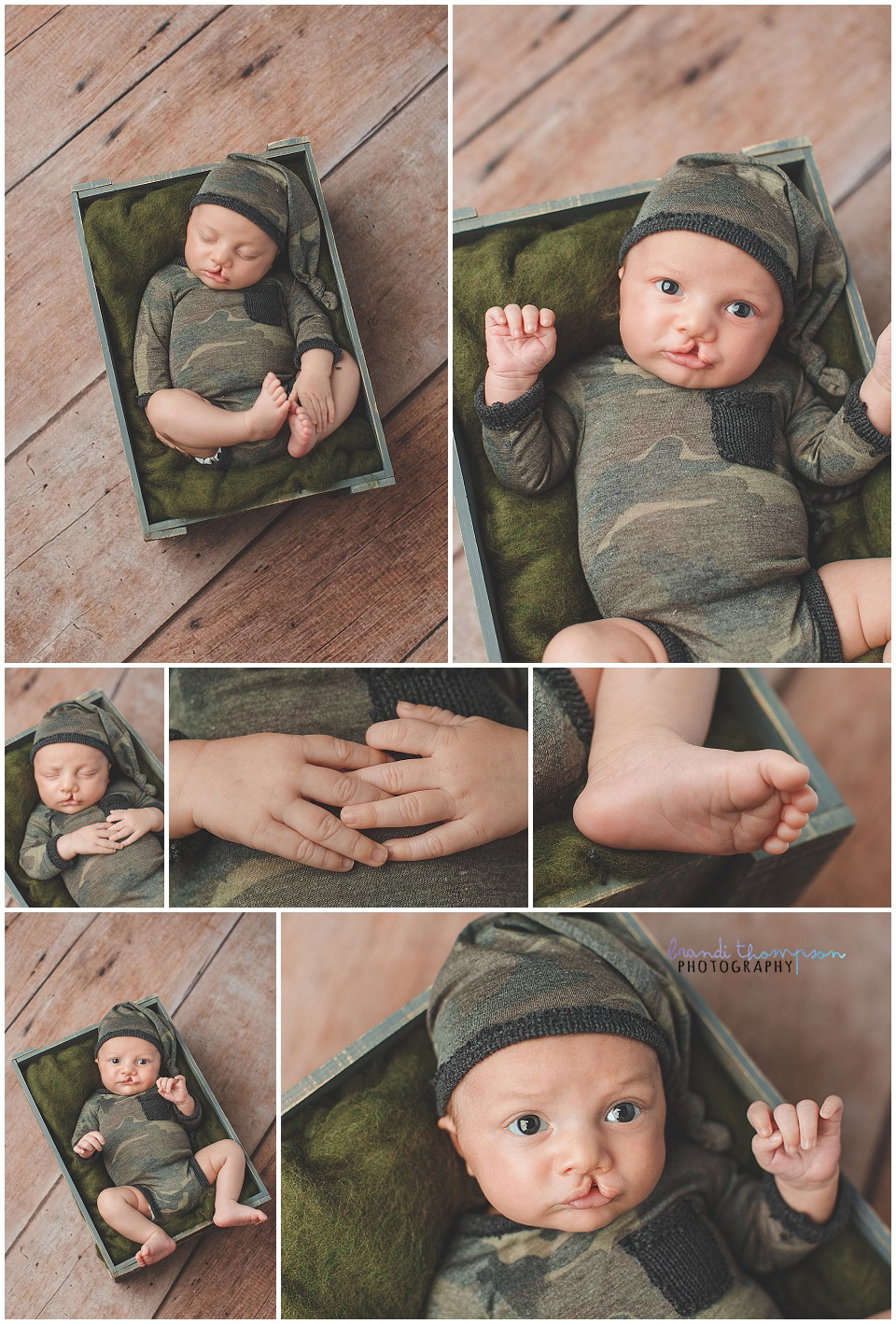 newborn baby boy in plano photography studio