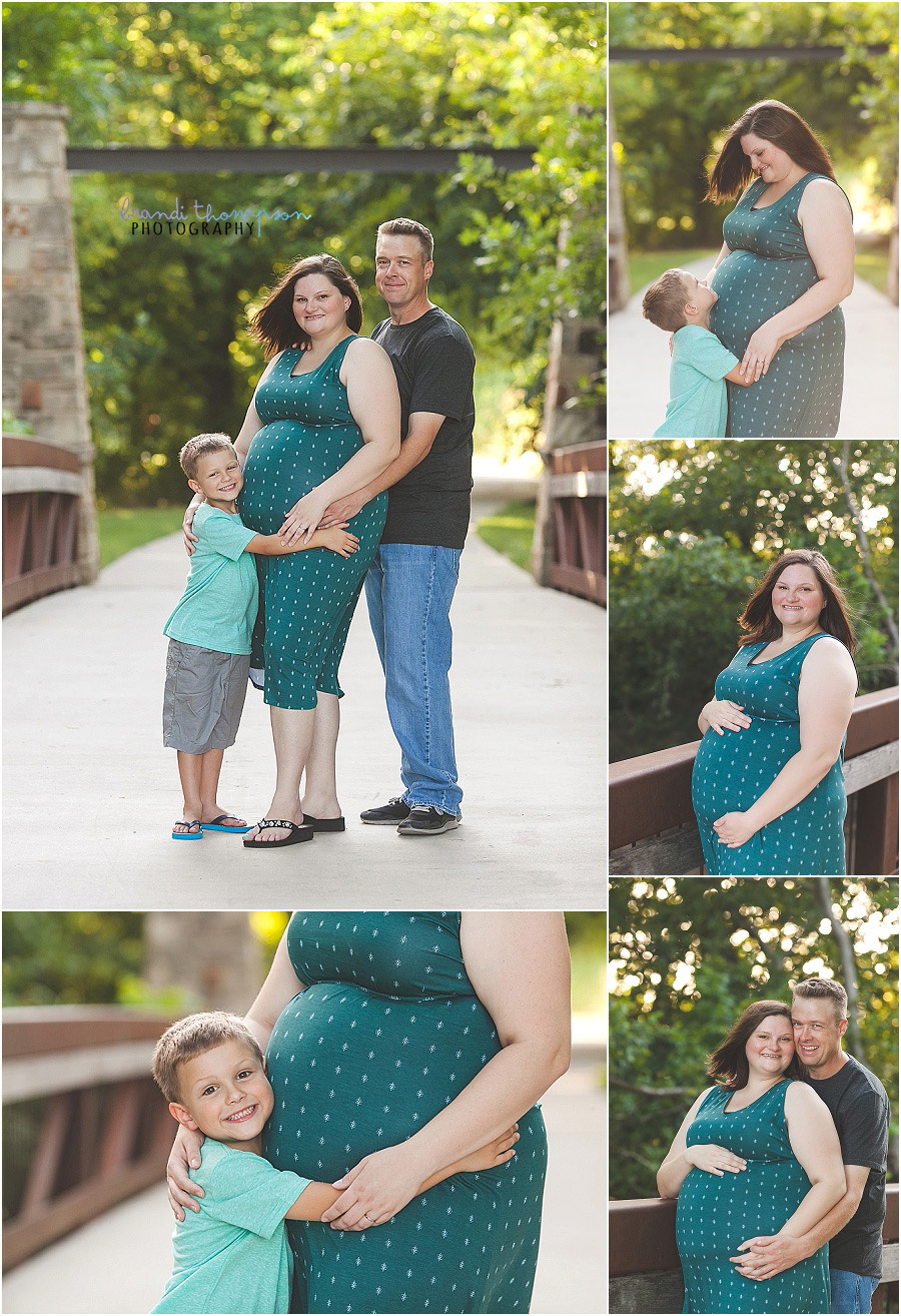 Plano Maternity session at Oak Point Nature Preserve