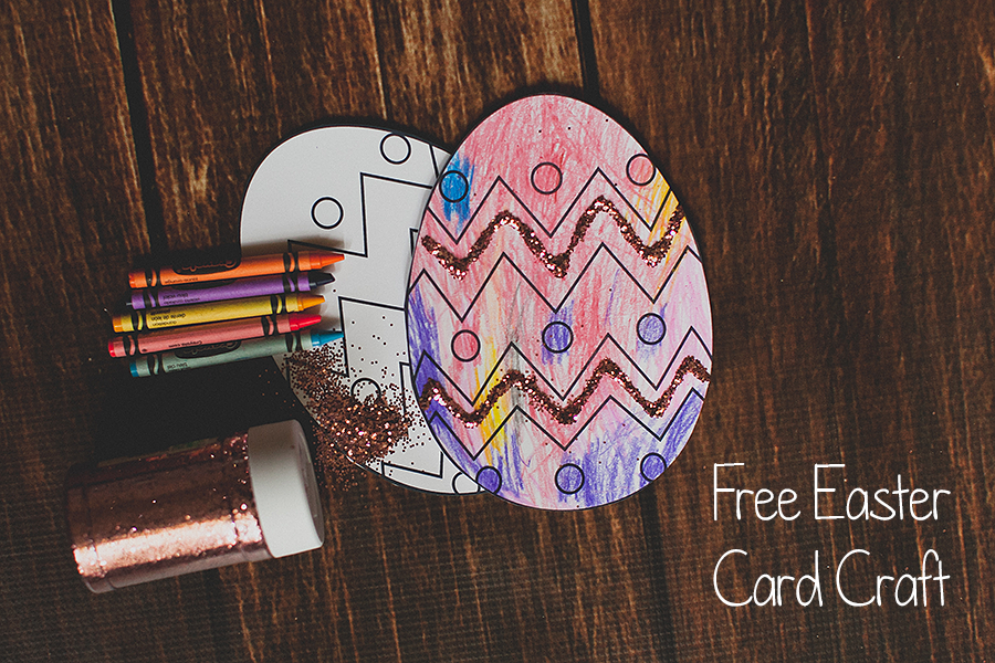 free easter card craft printable