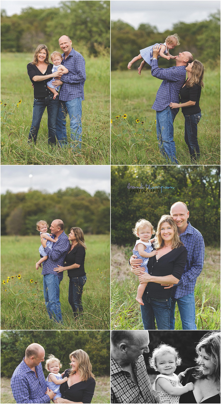 plano family portraits at arbor hills nature preserve with one year old baby