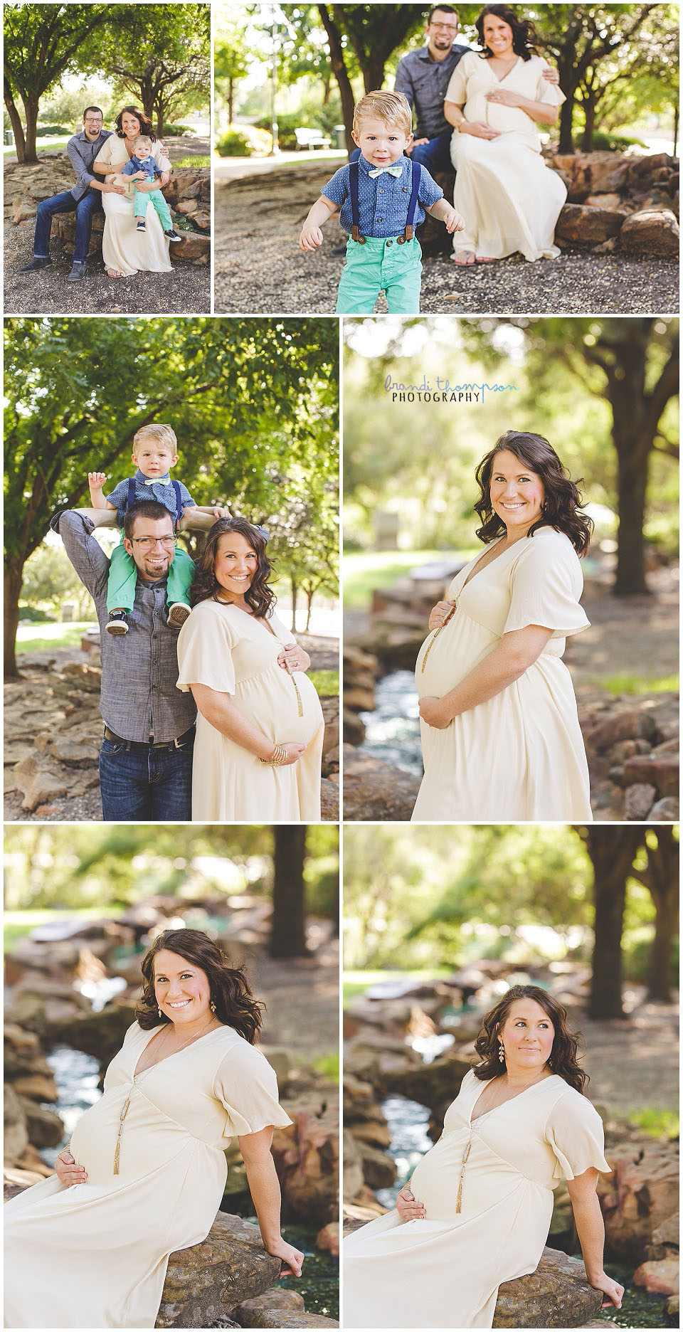 family maternity session with a toddler, mother and father in frisco, tx