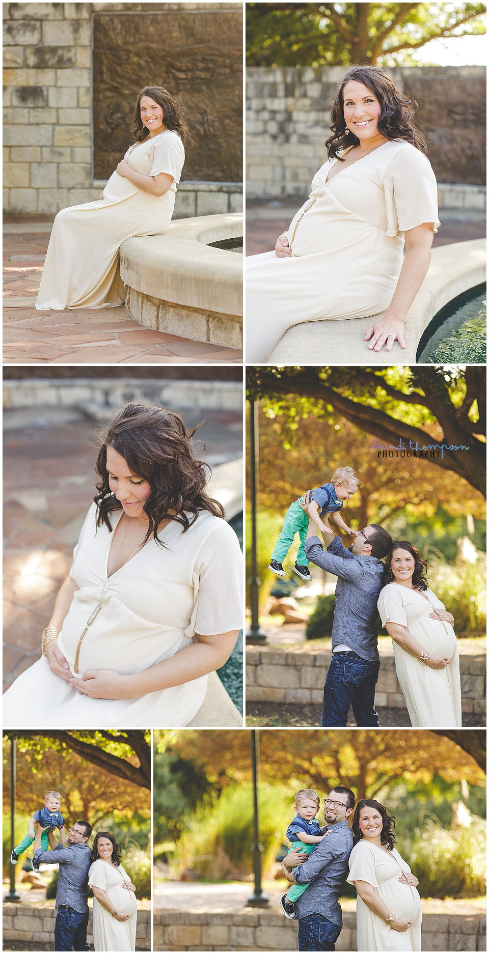 family maternity session with a toddler, mother and father in frisco, tx