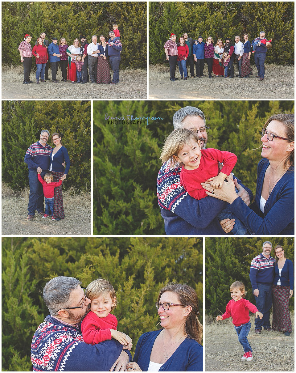 large outdoor extended family at arbor hills nature preserve in plano, tx