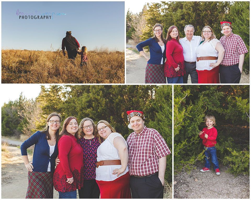 large outdoor extended family at arbor hills nature preserve in plano, tx