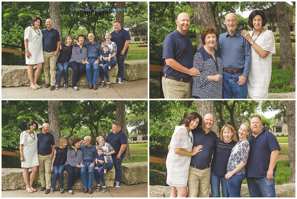 extended, large family session in Richardson, TX