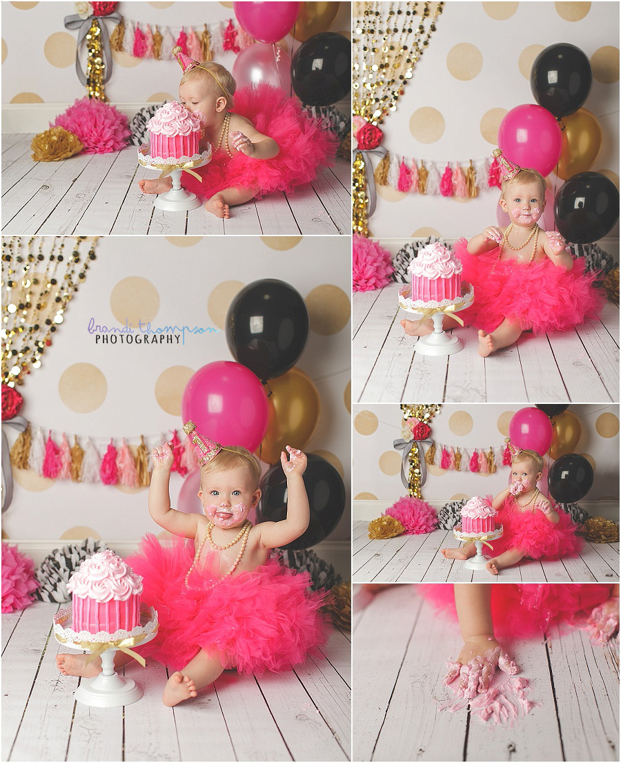 kate spade inspired cake smash, plano first birthday photographer