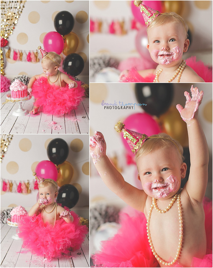 kate spade inspired cake smash, plano first birthday photographer