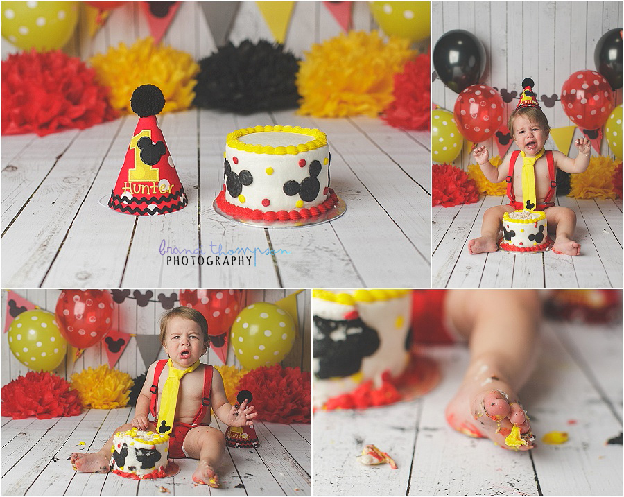 mickey mouse cake smash in plano, tx