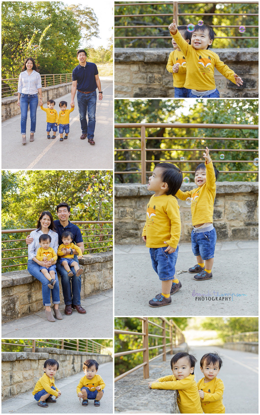 plano family photography at arbor hills with twin toddlers
