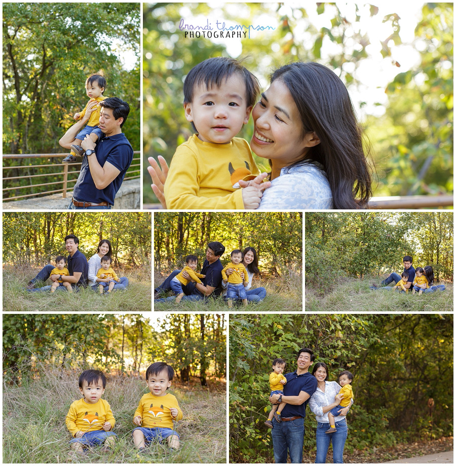 plano family photography at arbor hills with twin toddlers