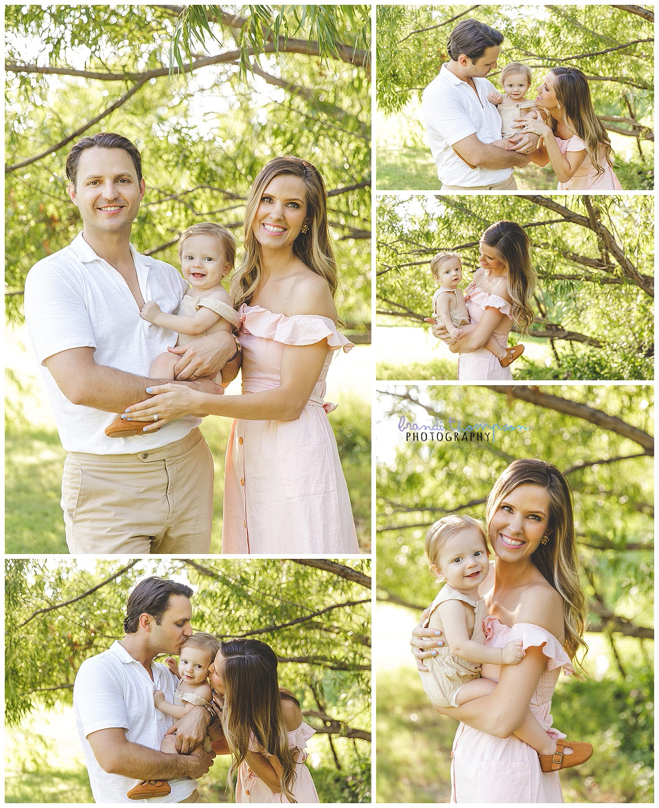 outdoor photos with mom, dad and one year old baby boy in plano, tx