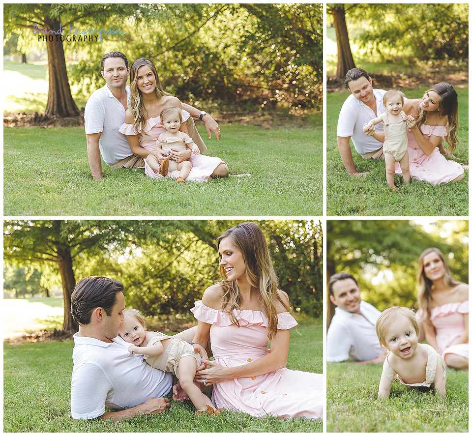 outdoor photos with mom, dad and one year old baby boy in plano, tx