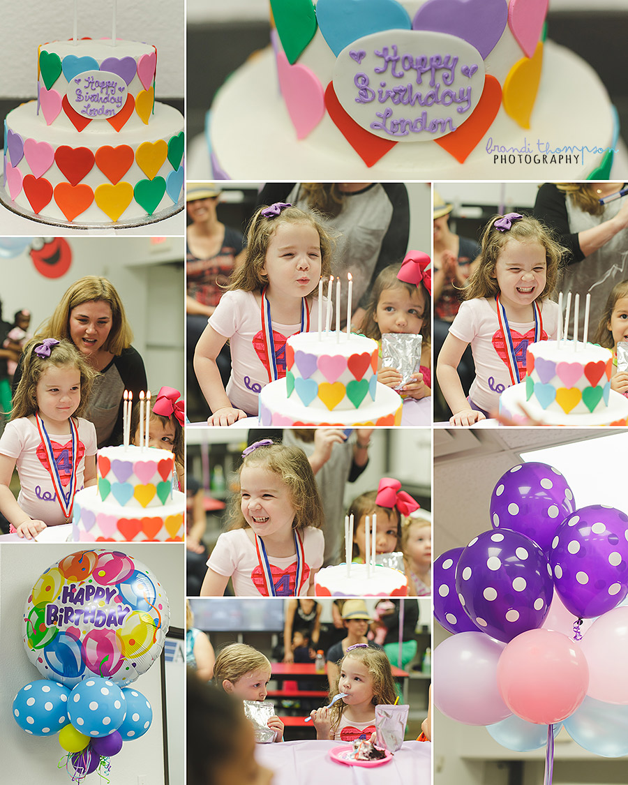 plano birthday party photography, asi gymnastics party