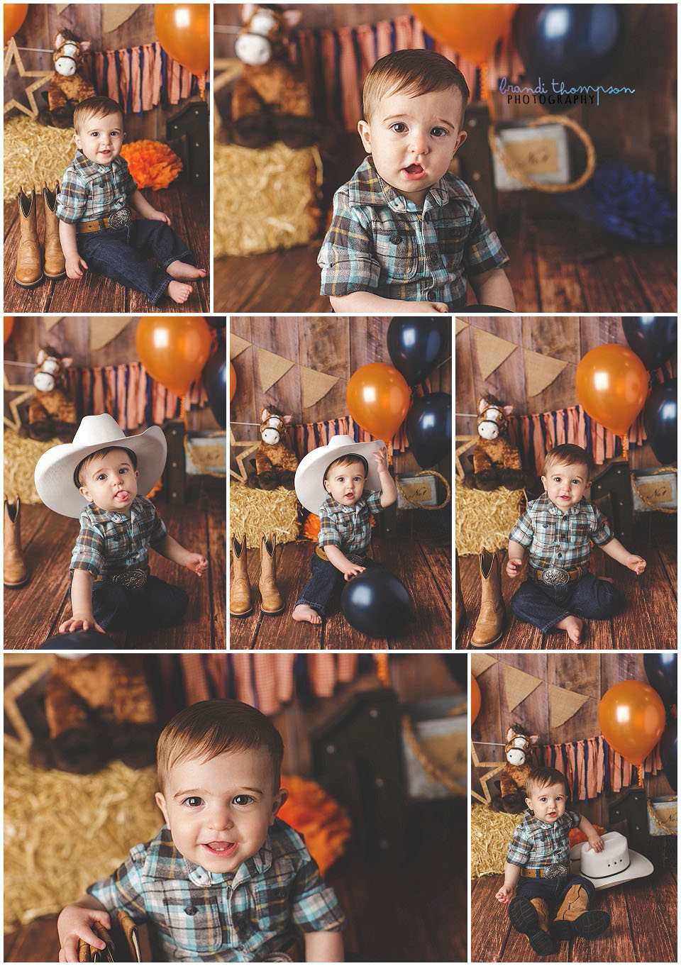 cowboy cake smash, plano cake smash photographer