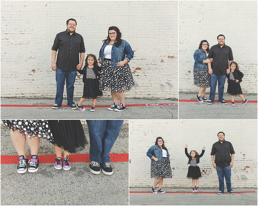 family session in downtown mckinney, tx