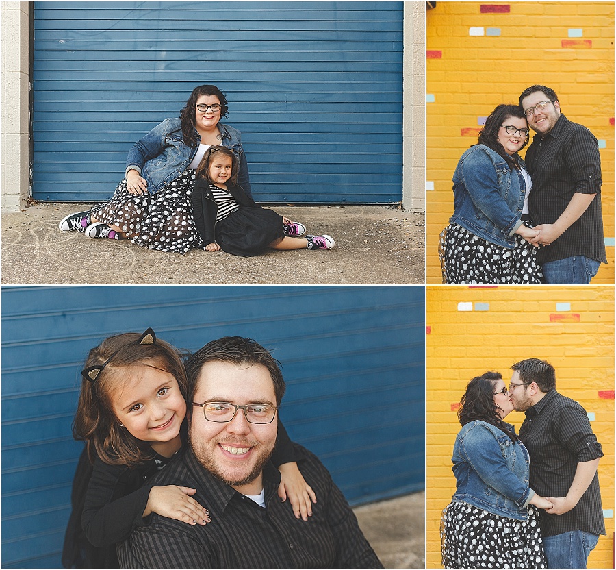 family session in downtown mckinney, tx