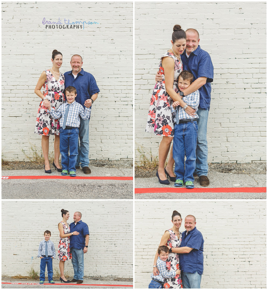 family session in downtown mckinney, tx