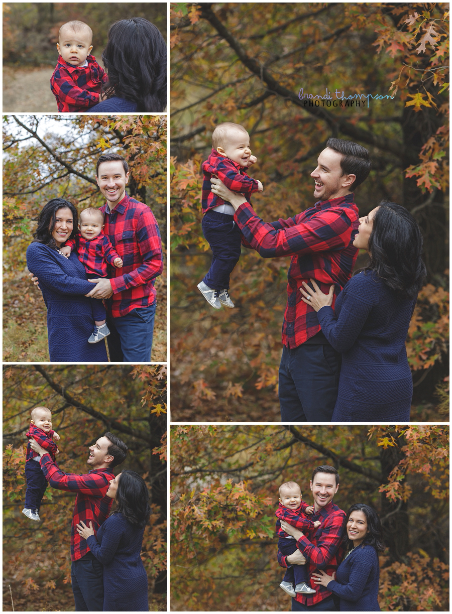 family photos at arbor hills in plano, tx with one year old