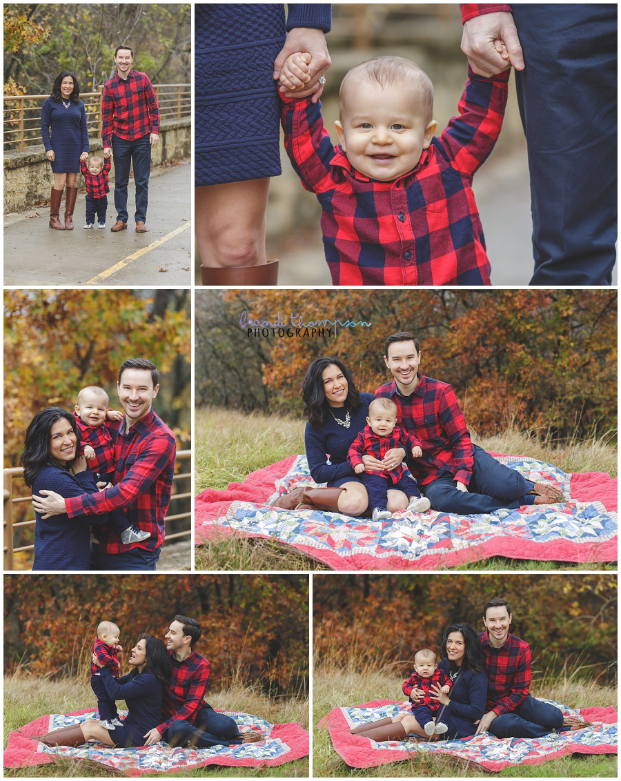 family photos at arbor hills in plano, tx with one year old
