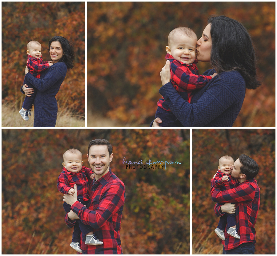 family photos at arbor hills in plano, tx with one year old