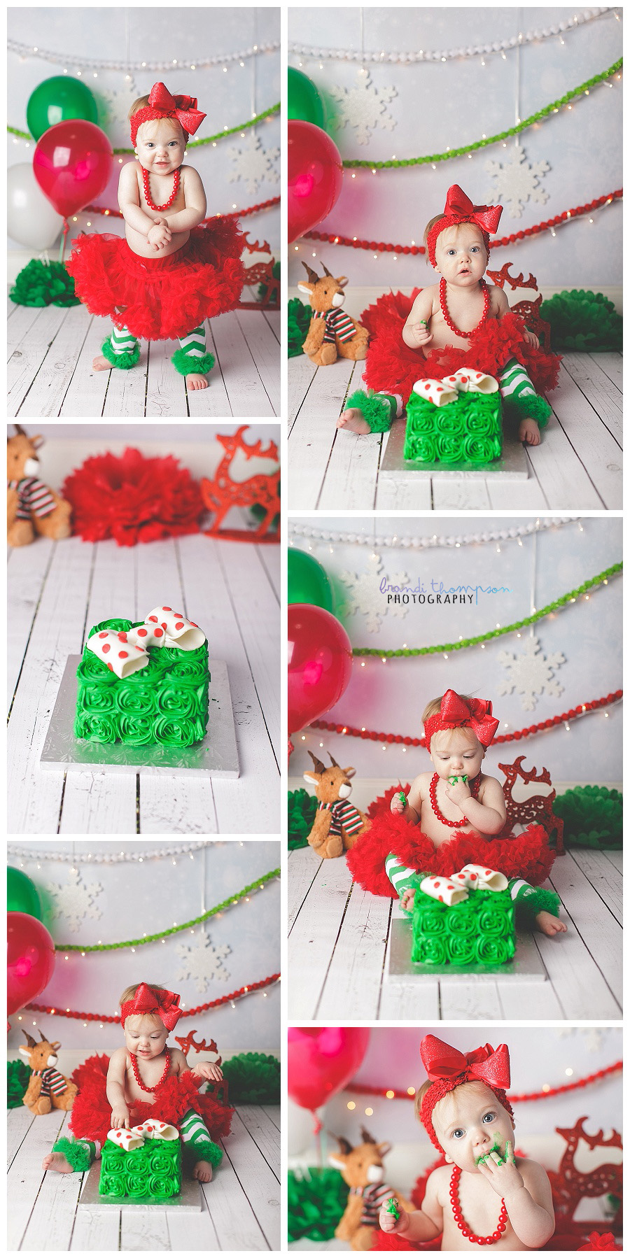 plano cake smash, christmas cake smash