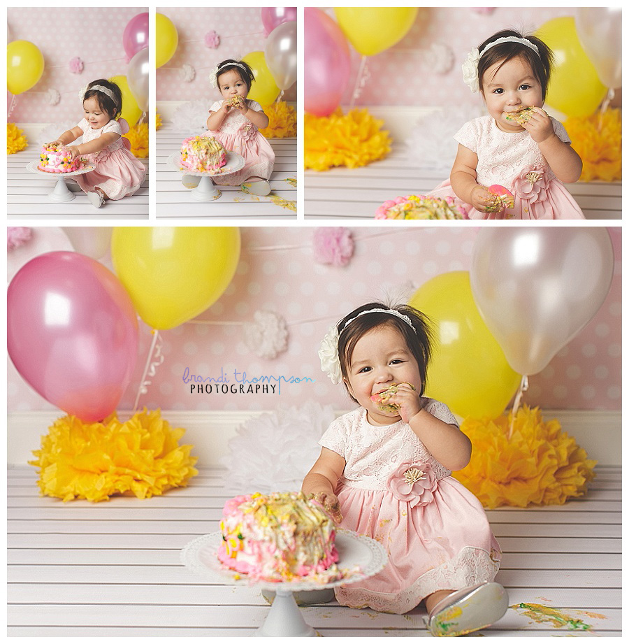 plano cake smash photography