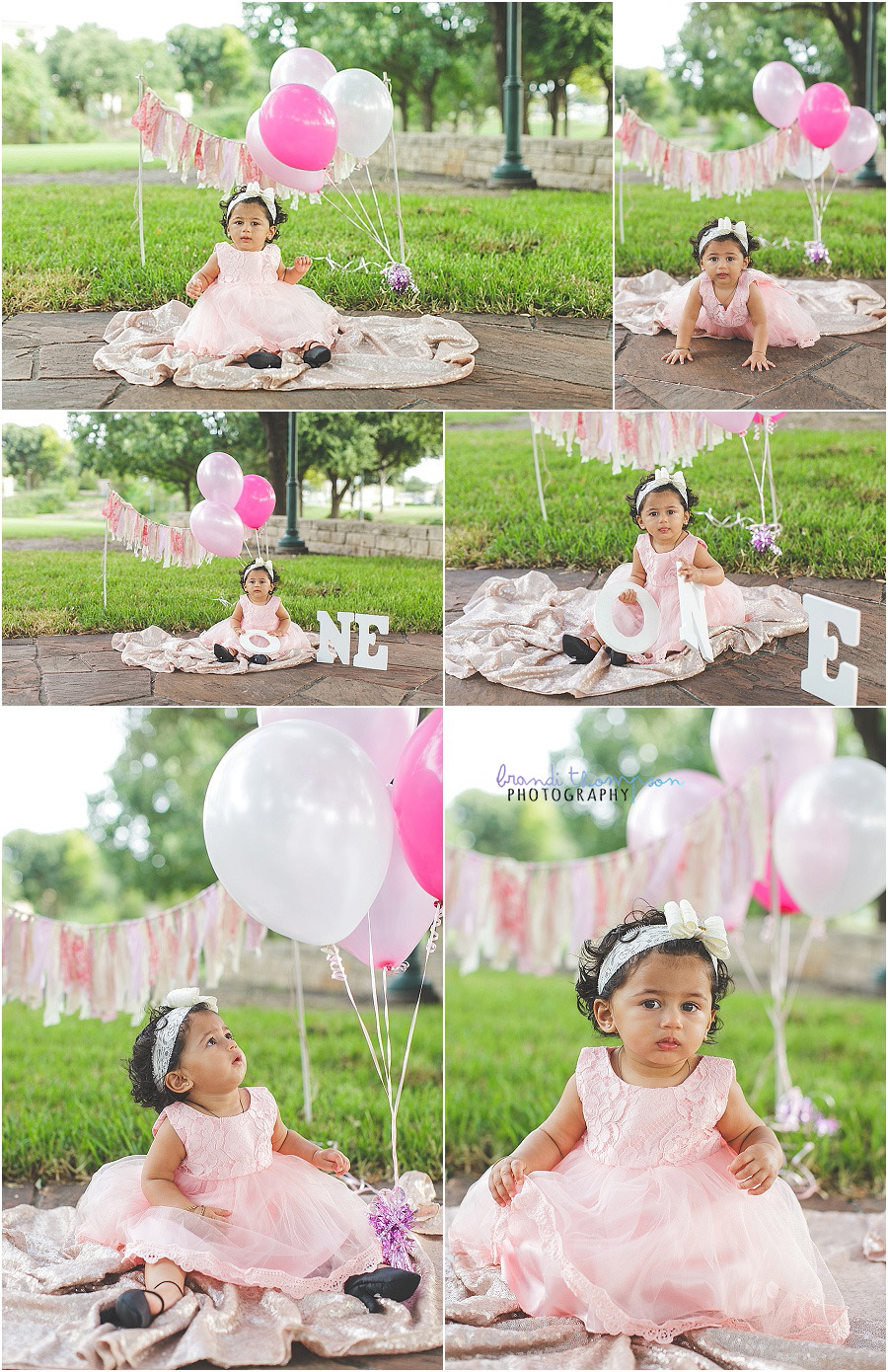 first birthday photos outdoors in Frisco