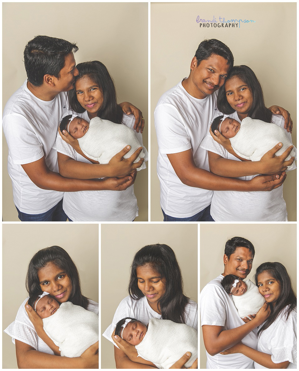 newborn session with baby girl and older sister in plano, tx studio. Family photos with newborn baby girl.