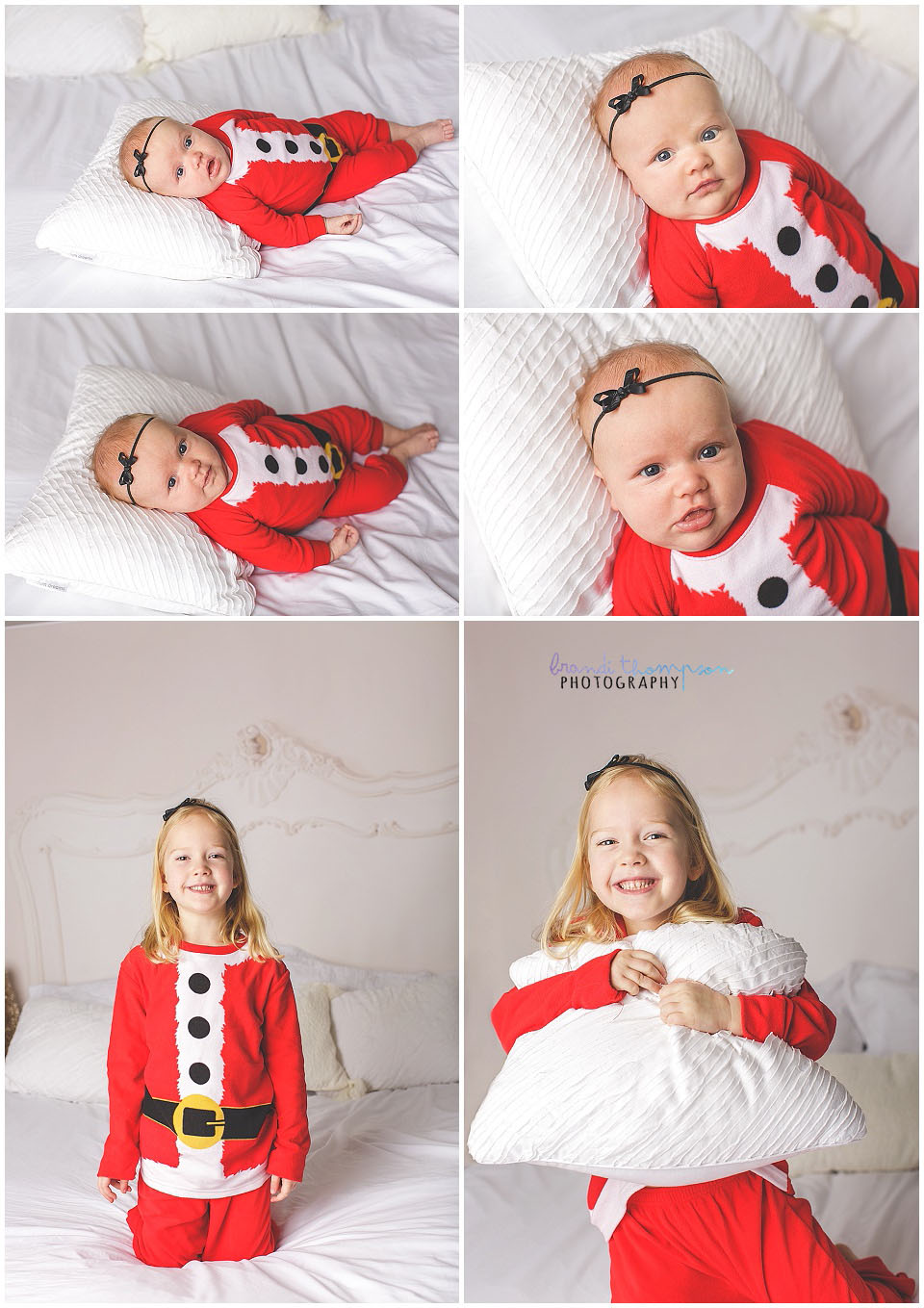 christmas pajama mini sessions in plano photography studio