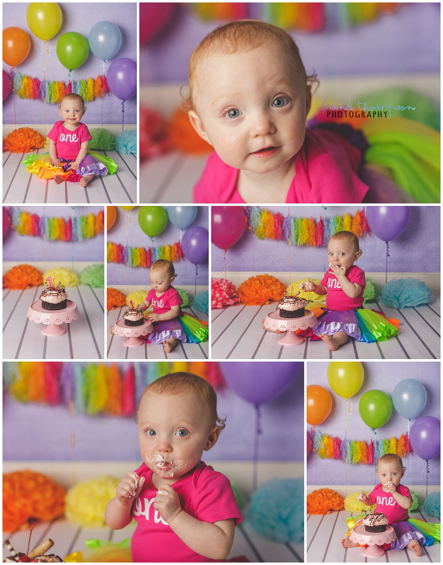 plano cake smash photography in studio