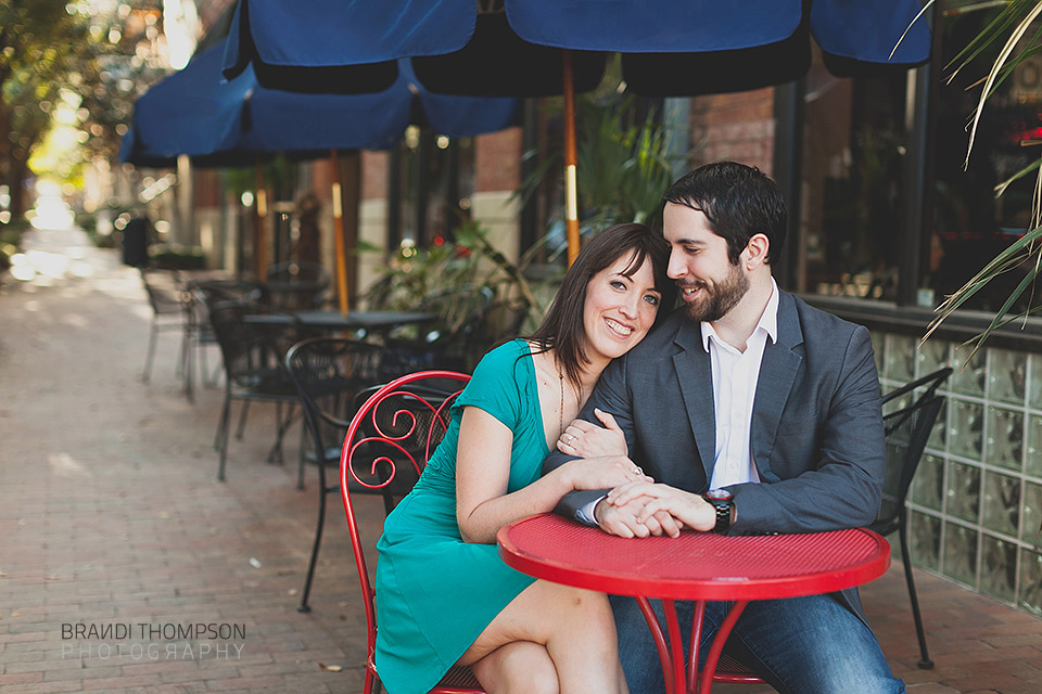 romantic addison engagement session