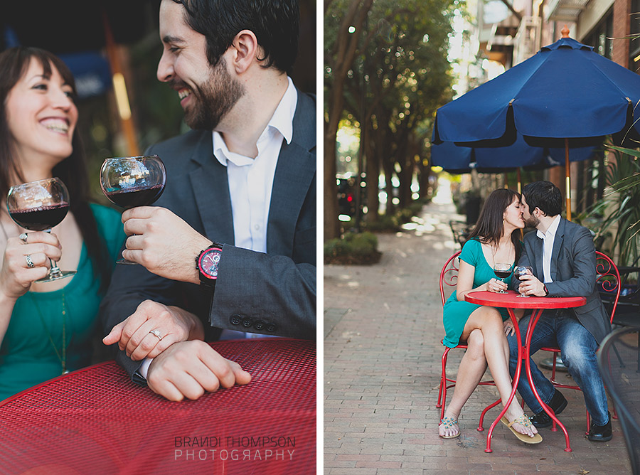 unique dallas engagement session