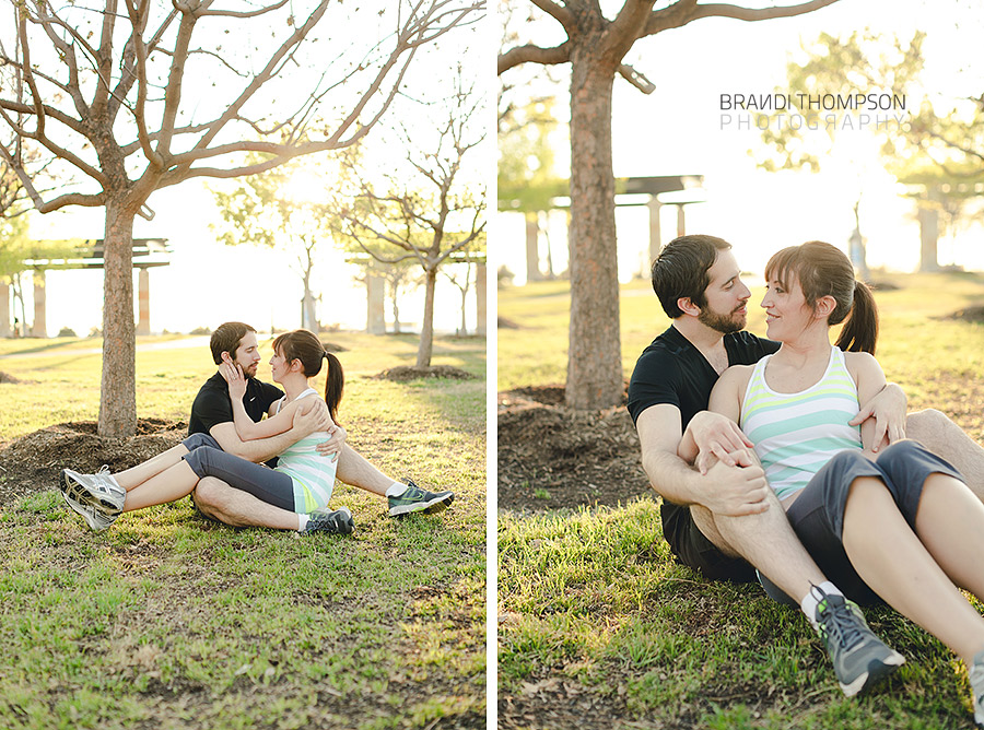 unique dallas engagement session