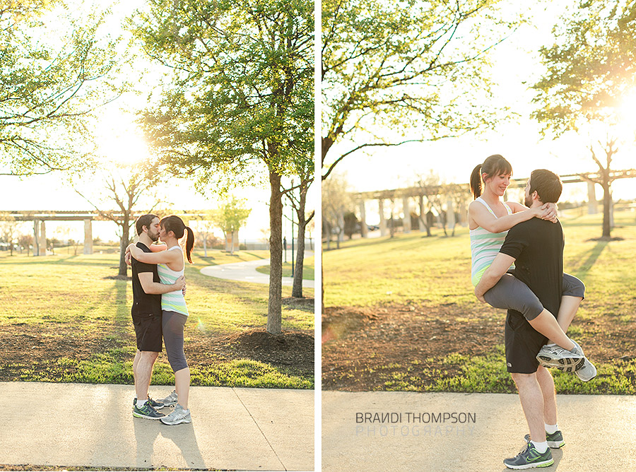 unique dallas engagement session